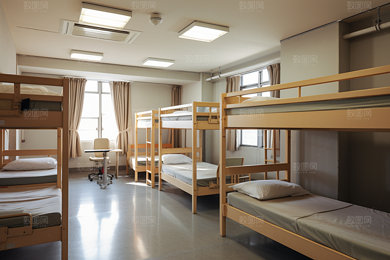 学校宿舍校园高中摄影图