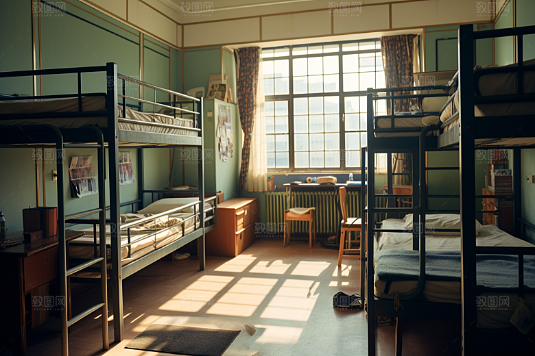 学校宿舍学校生活大学摄影图