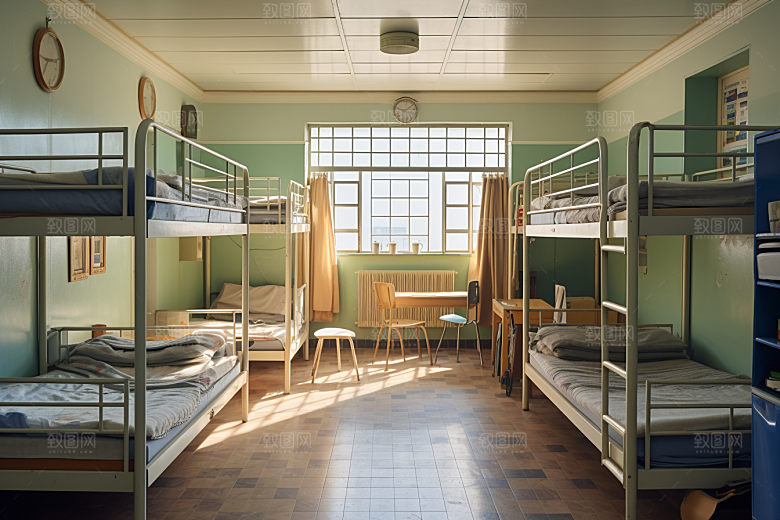 学校宿舍高中住校摄影图