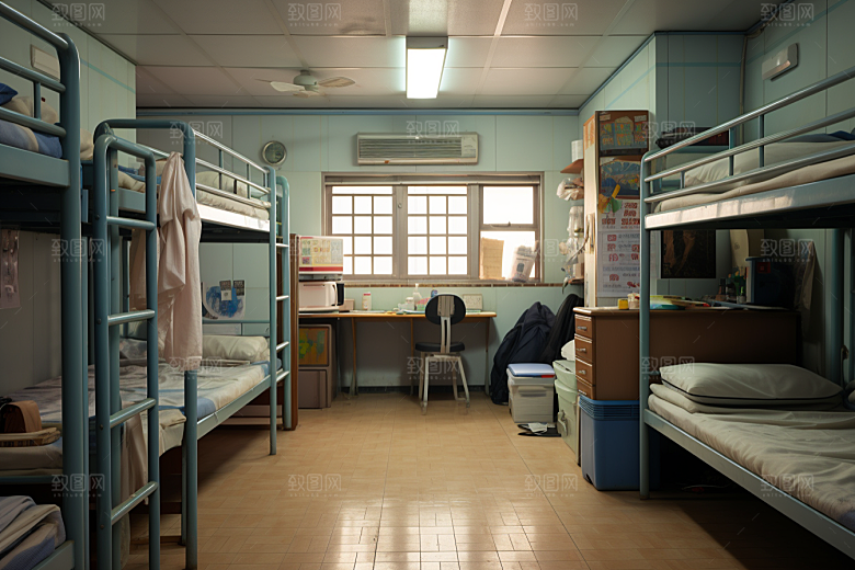 学校宿舍学校生活住校摄影图