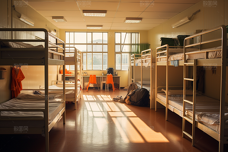 学校宿舍高中开学季摄影图