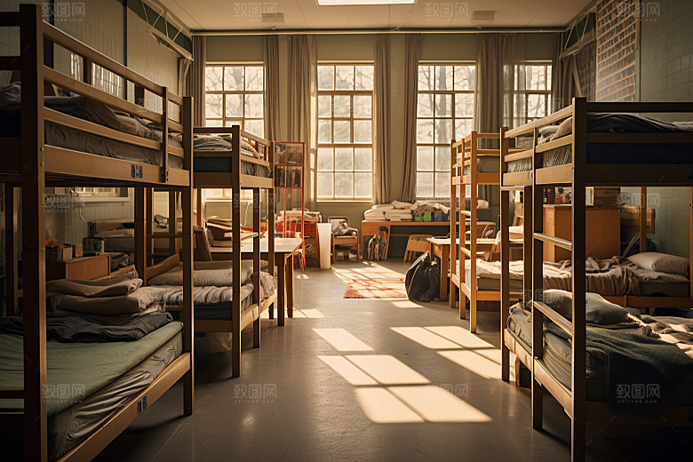 学校宿舍住校大学摄影图