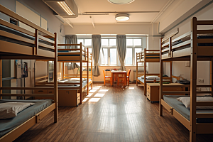 学校宿舍校舍简约摄影图