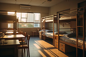 学校宿舍高中简约摄影图