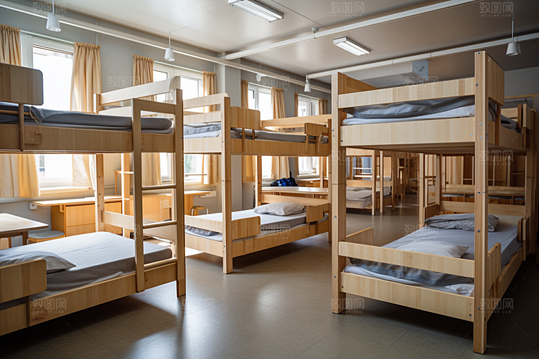 学校宿舍室内高清摄影图