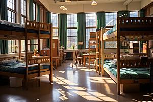 学校宿舍温馨大学摄影图