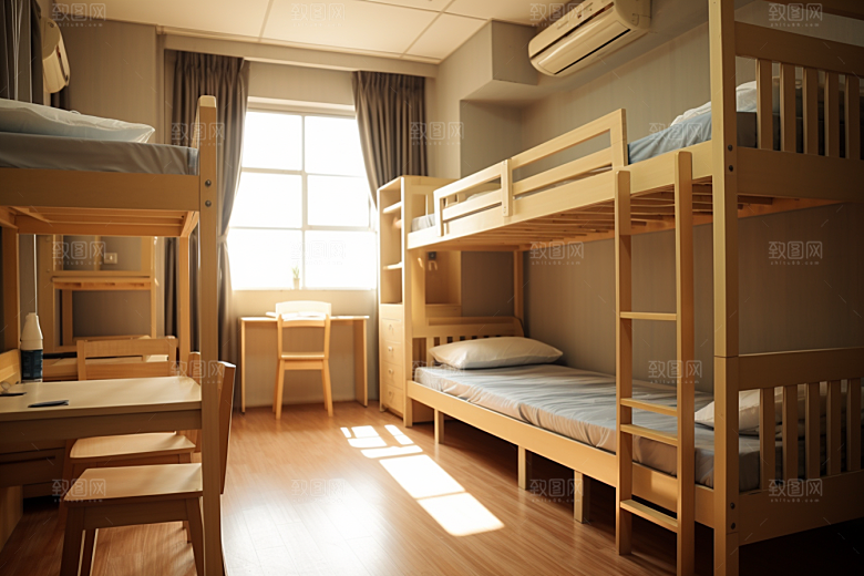 学校宿舍高清学校生活摄影图