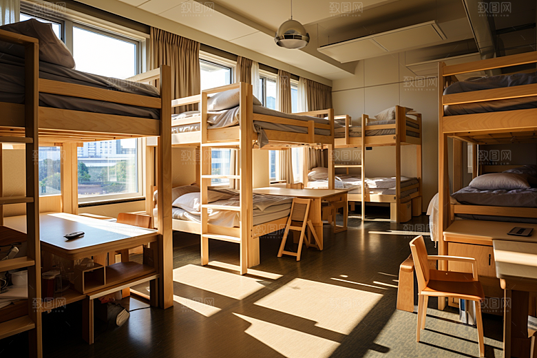 学校宿舍开学季大气摄影图