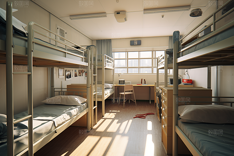 学校宿舍学校生活住校摄影图