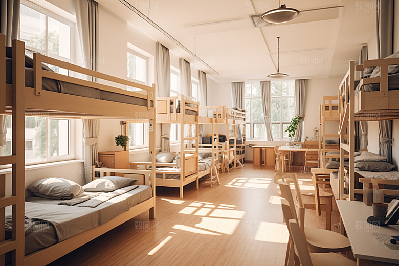 学校宿舍温馨校舍摄影图