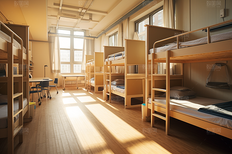 学校宿舍校舍简约摄影图