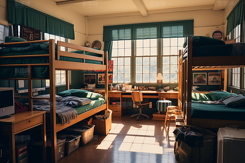 学校宿舍校园住校摄影图