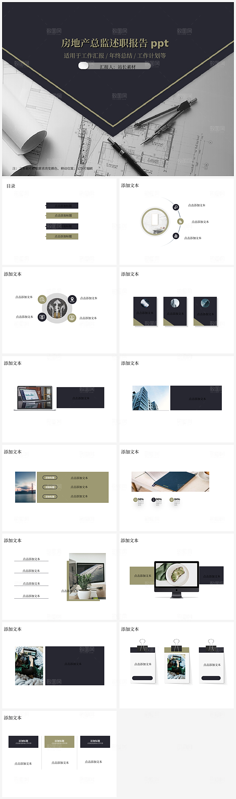 房地产总监述职报告ppt