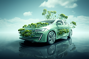 新能源汽车减排节能素材