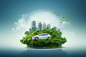 新能源汽车元素高清素材