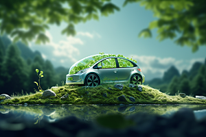 新能源汽车高清减排素材