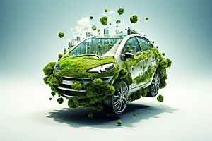 新能源汽车绿色出行高清素材