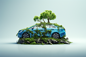 新能源汽车高清可持续发展素材