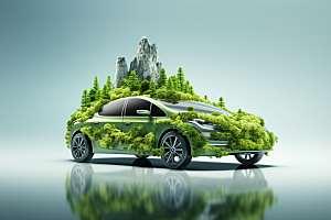 新能源汽车可持续发展节能素材