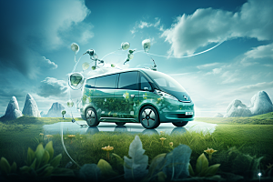 新能源汽车节能低碳素材