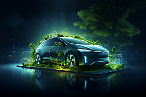 新能源汽车低碳自然素材