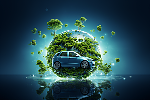 新能源汽车电车节能素材