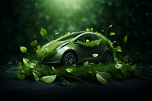 新能源汽车低碳电车素材