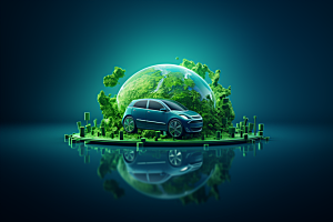 新能源汽车低碳环保素材