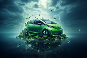 新能源汽车节能高清素材