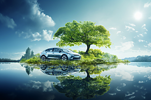 新能源汽车高清节能素材