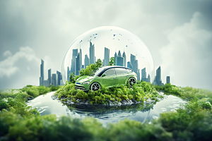 新能源汽车元素高清素材