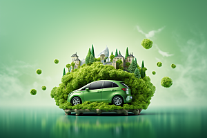 新能源汽车可持续发展高清素材