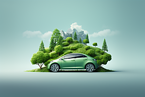 新能源汽车可持续发展高清素材