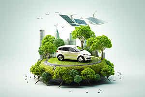 新能源汽车高清元素素材