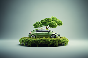 新能源汽车节能减排素材