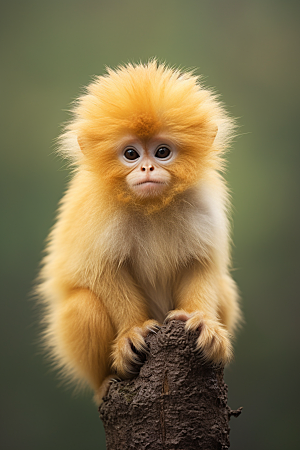 滇金丝猴森林自然摄影图