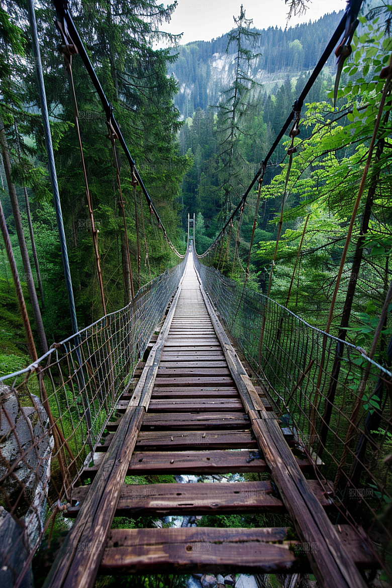 吊桥旅游旅行摄影图