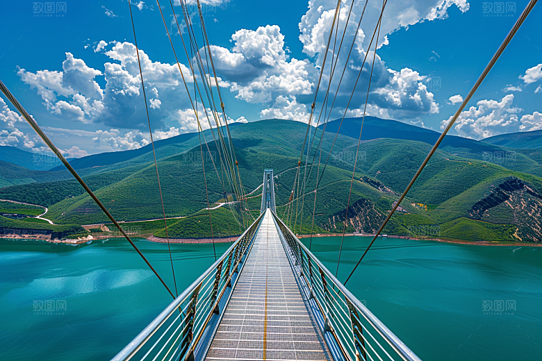 吊桥旅行旅游摄影图