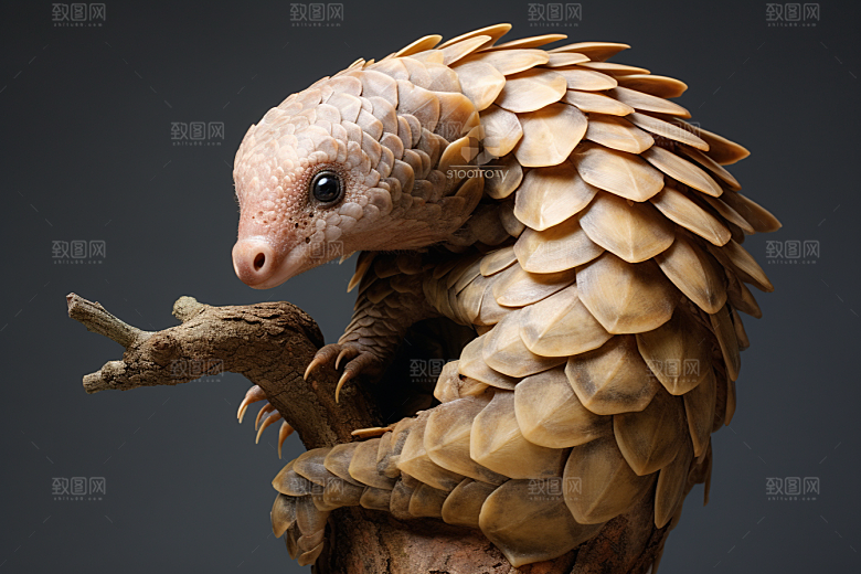 穿山甲环保森林摄影图