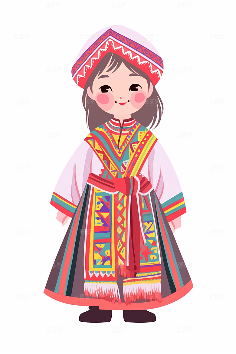 东方人物唯美少女插画