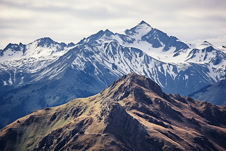 冬季雪山西藏高清摄影图