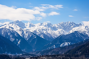 冬季雪山高清风光摄影图