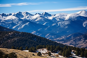 冬季雪山景点高海拔摄影图