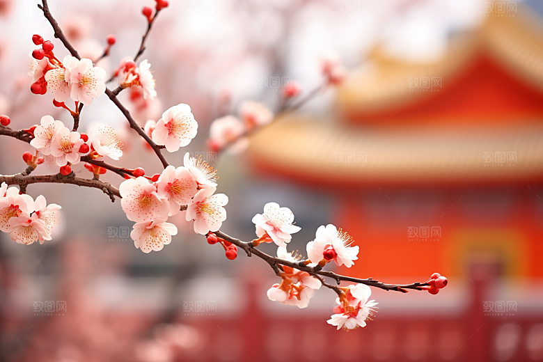雪中腊梅芬芳寒冷摄影图