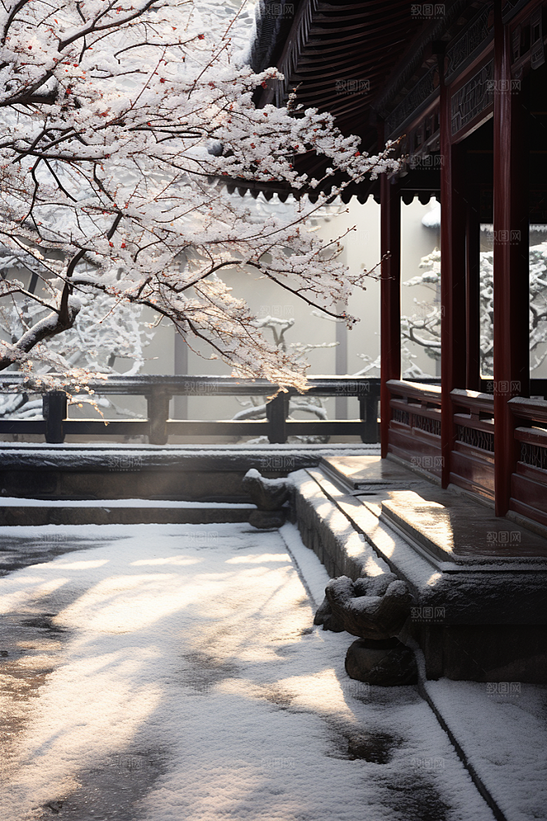 冬天腊梅花冬季寒冷摄影图