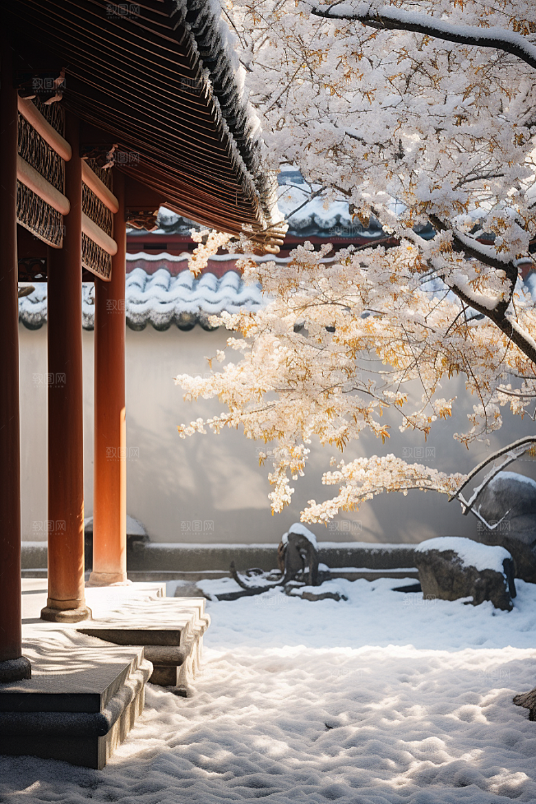 冬天腊梅花传统冬季摄影图
