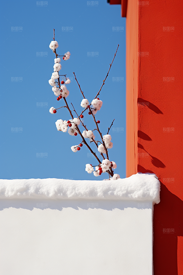 冬天腊梅花传统冬季摄影图
