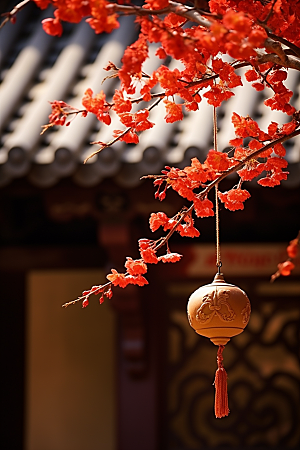 冬天腊梅花高清植物摄影图
