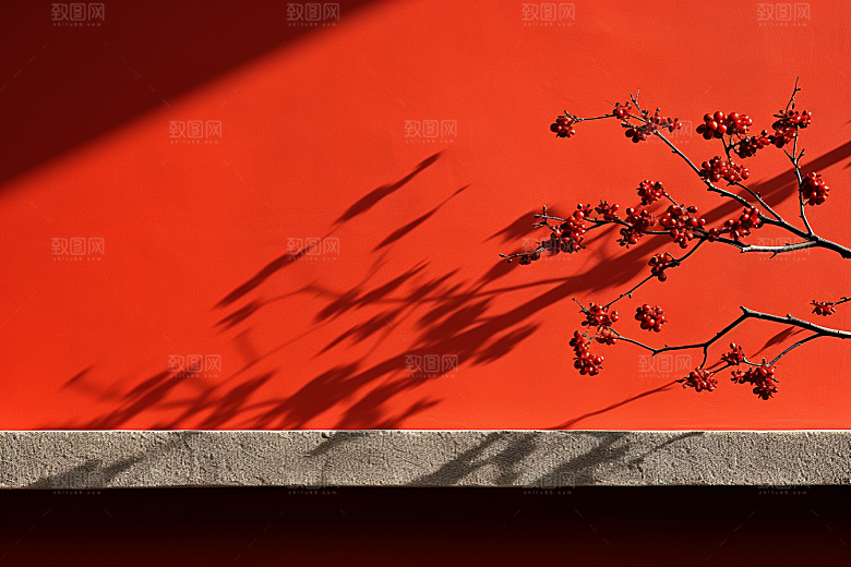 冬天腊梅花中国风新中式摄影图