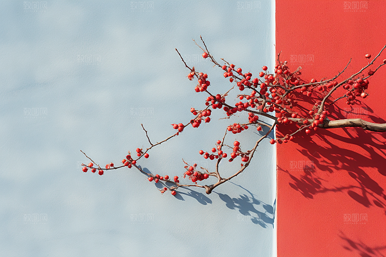 冬天腊梅花花卉冬季摄影图